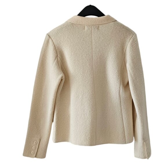 Petite Sophisticate 100% Boiled Wool Jacket | Like New | XSP | Cream - Picture 6 of 16